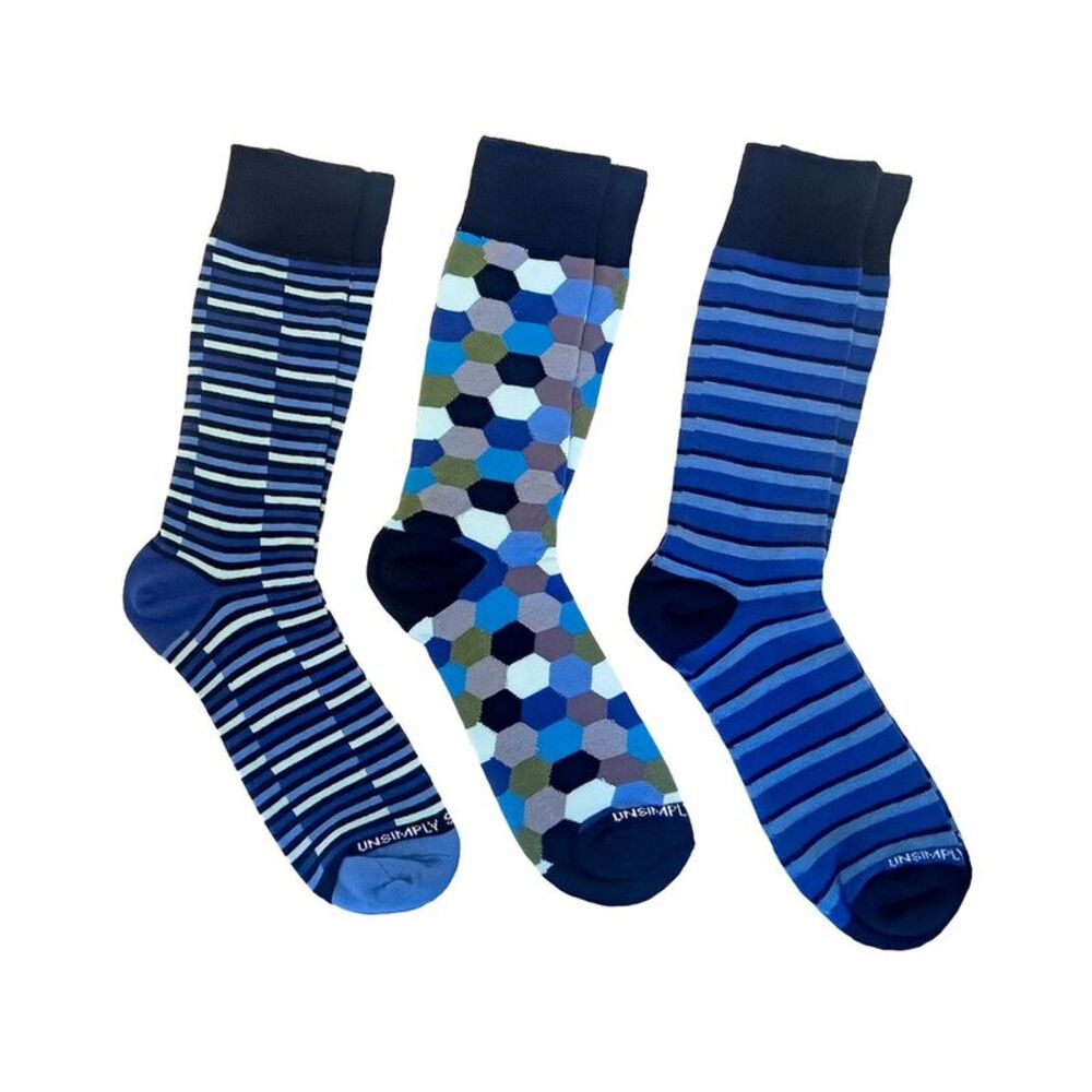 Unsimply Stitched  Set Of 3 Sock